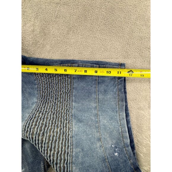 Ecko Unltd Relaxed Fit Denim Shorts Mens 40 Blue Distressed Moto Street - Picture 8 of 9